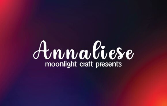 Annaliese: A Beautiful Handwritten Font