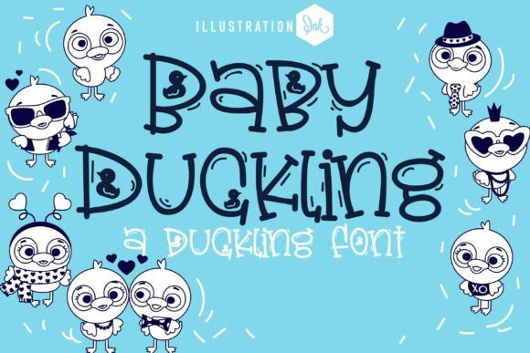 Baby Duckling Font: Whimsical Web Design