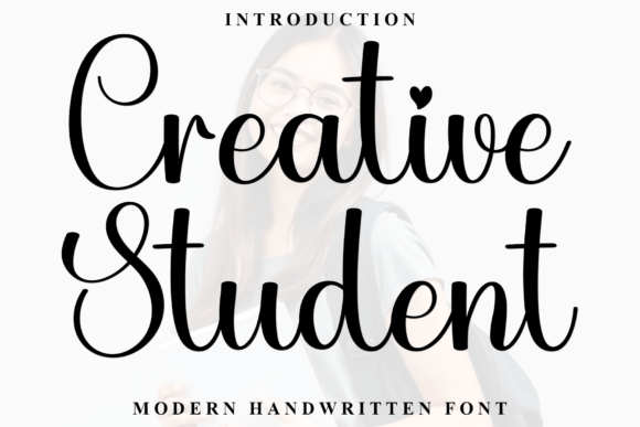 Creative Student Font for Handmade Creations