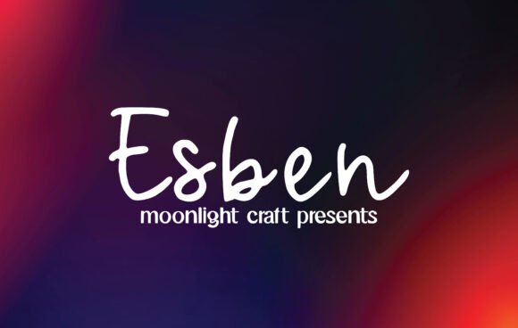 Esben: A Handwritten Font for Elegant Design