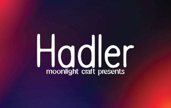 Hadler: A Handwritten Font for Elegant Design