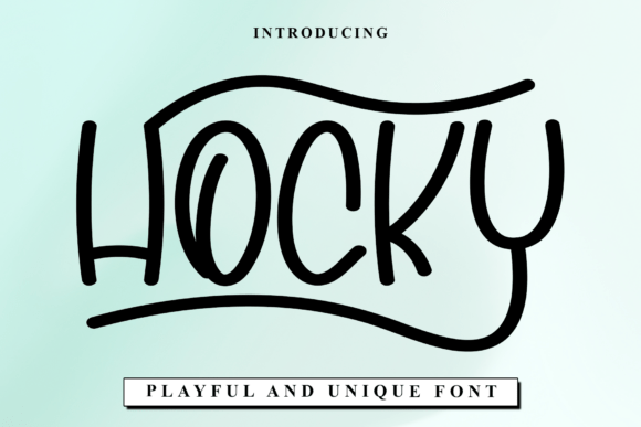 Hocky Font: Handwritten Elegance for Editorial Design