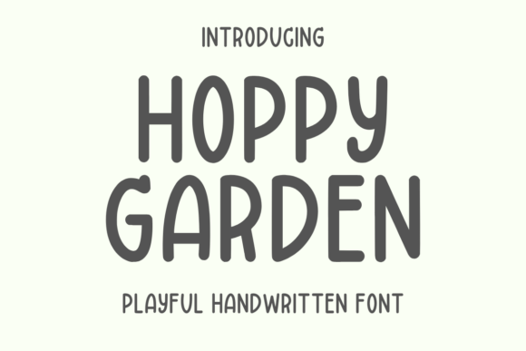 Hoppy Garden Font: Playful & Personal