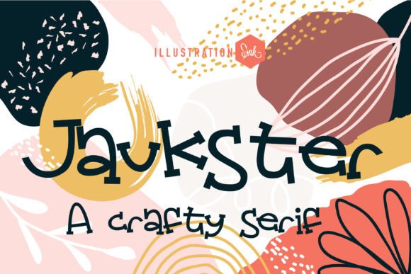 Jaukster: A Whimsical Handmade Font