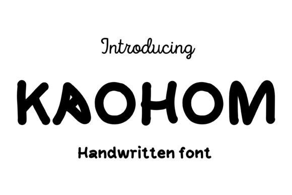Kaohom: A Playful Font for Editorial Design