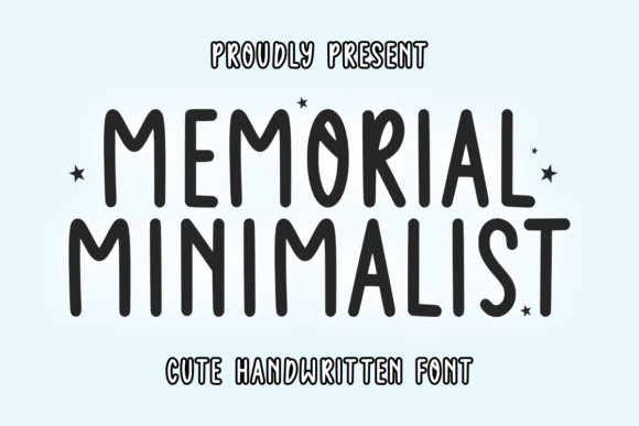 Memorial Minimalist Font for Web Design