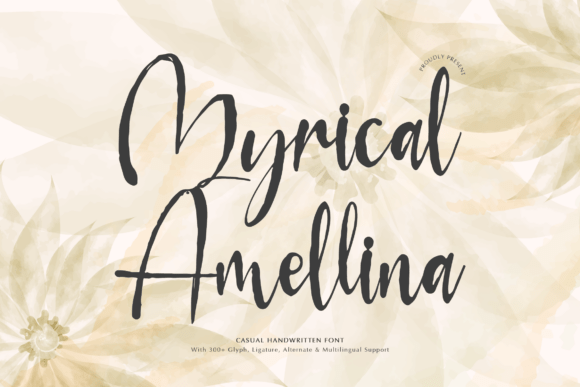 Myrical Amellina: A Handwritten Font for Creative Makers