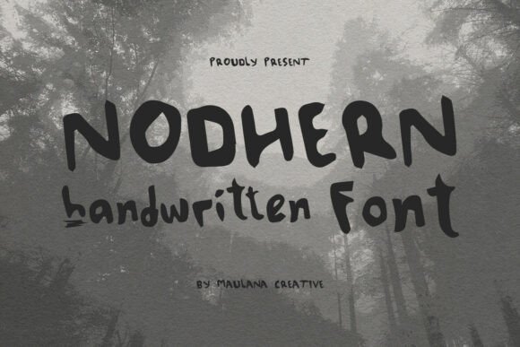 Nodhern Font: Bold Handwritten Style for Business