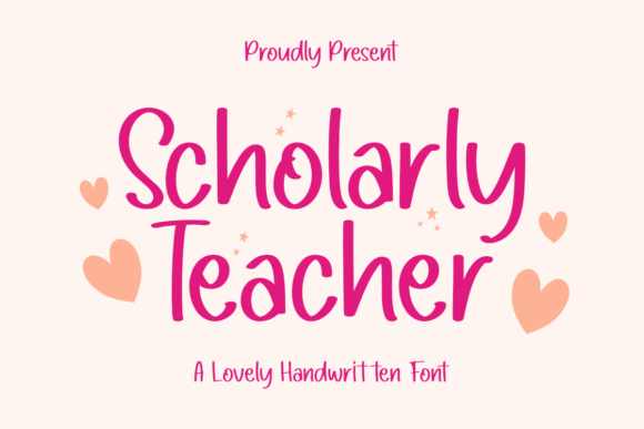Scholarly Teacher: A Charming Script Font