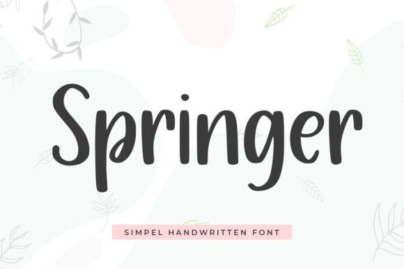 Springer Font: Timeless Handwritten Style