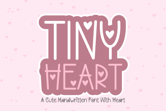 Tiny Heart Font: Handwritten Charm for Crafters