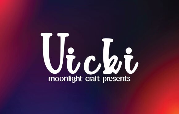 Vicki: A Handwritten Font for Creative Design