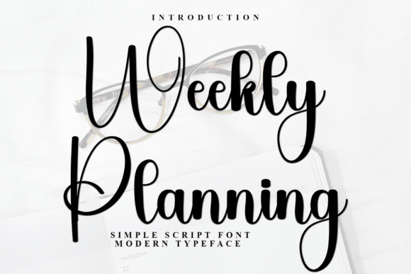 Weekly Planning Font for Campaigns